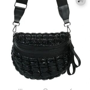 Elegant Black Quilted Crossbody Bag